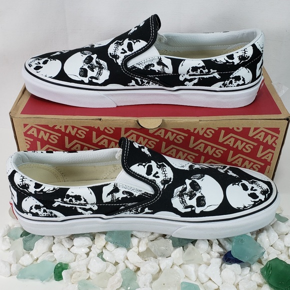 vans slip on classic bw